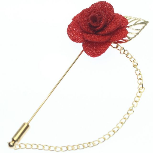 レッド 華やかな薔薇のラペルピン ピンブローチ ラペルピン 誕生日 贈り物 プチギフト スーツアクセサリー専門店 誕生日 プレゼント プチギフト おしゃれ カフスマニア