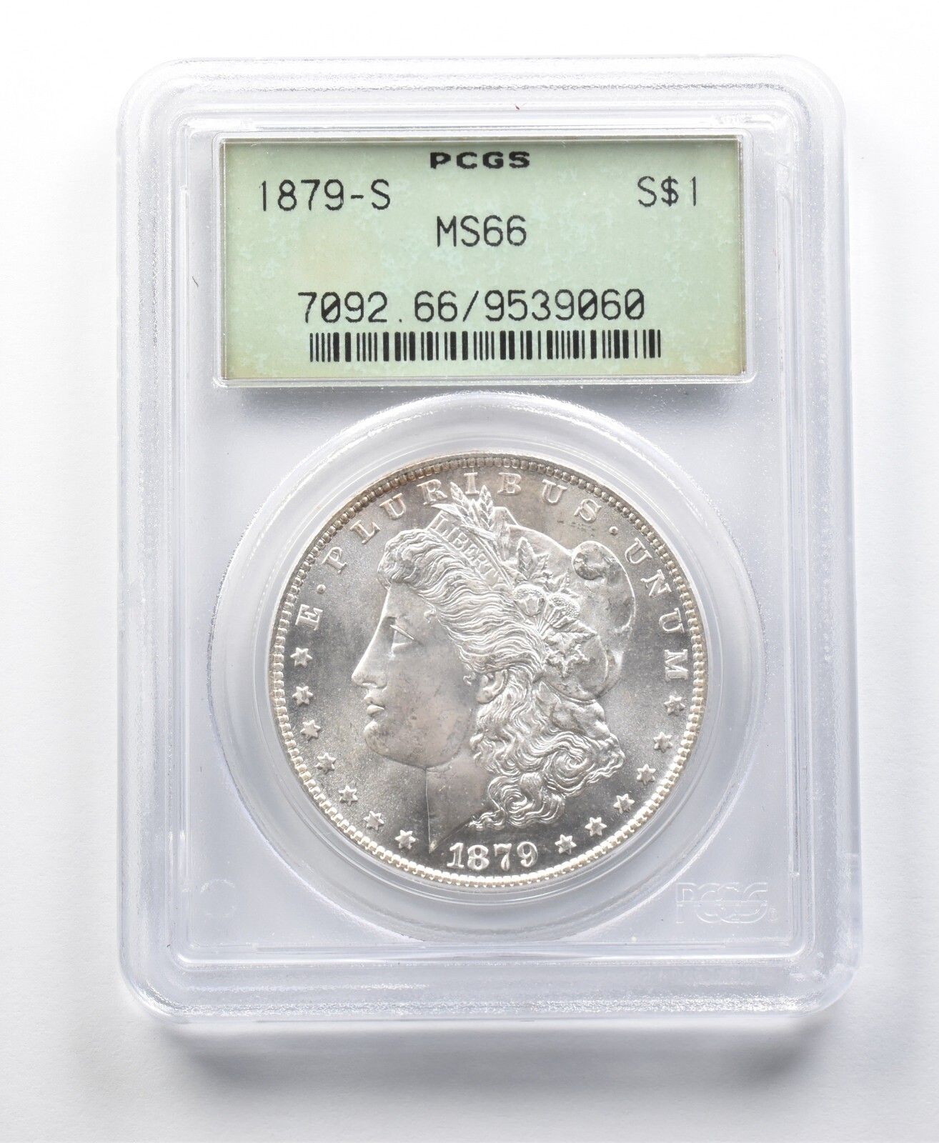 1879-S モルガン銀貨 MS66 PCGS OGH