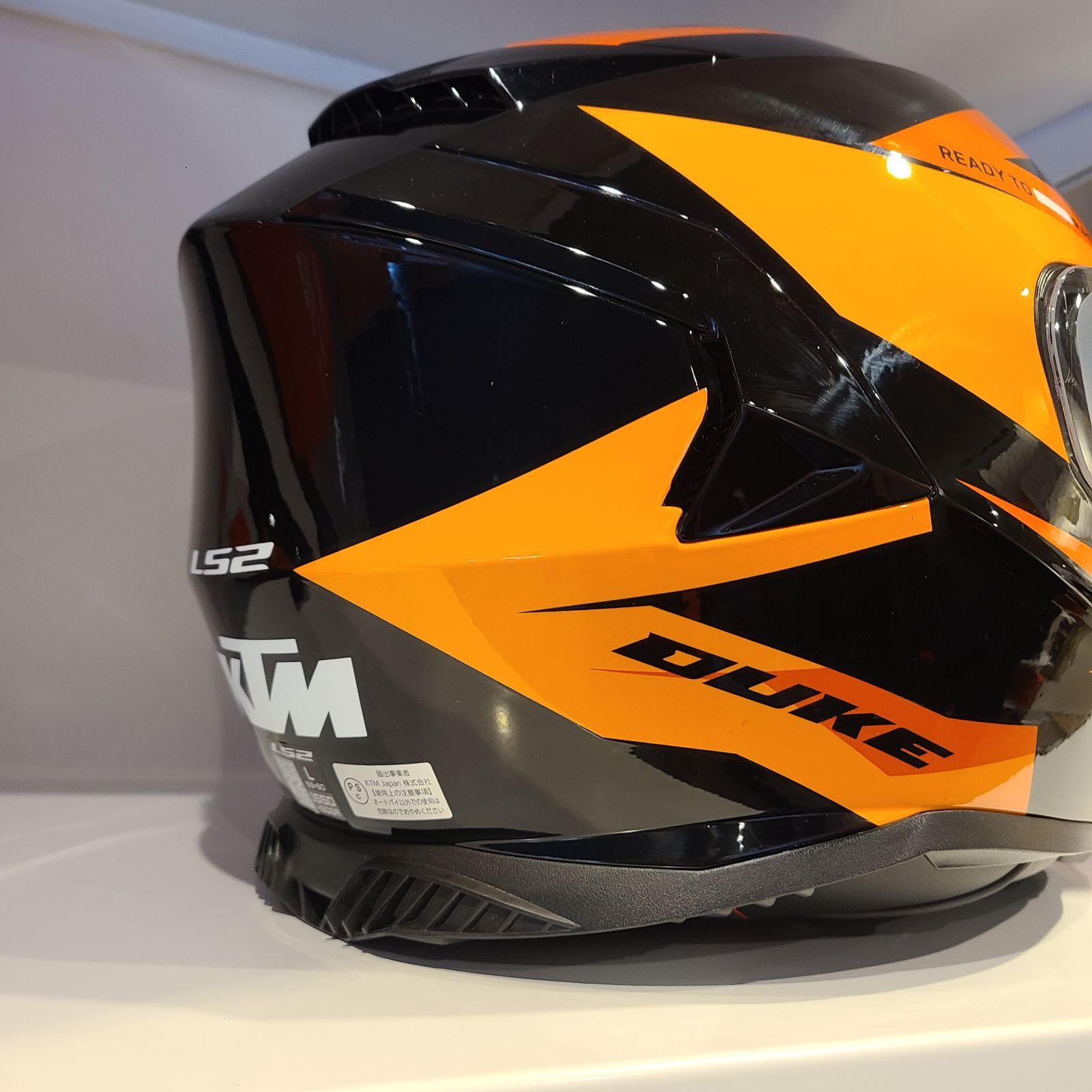 KTM STORM DUKE HELMET ヘルメット 軽量 規格：PSC、ECE22-06 脱着可能内装 サンバイザー付き曇り止めレンズ付属 LS2  - メルカリ