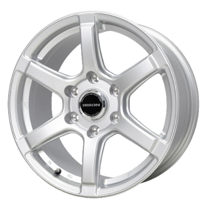 ホイール4本セット BISON BN-04 シルバー 17インチ 7.5J 28 6H-139.7