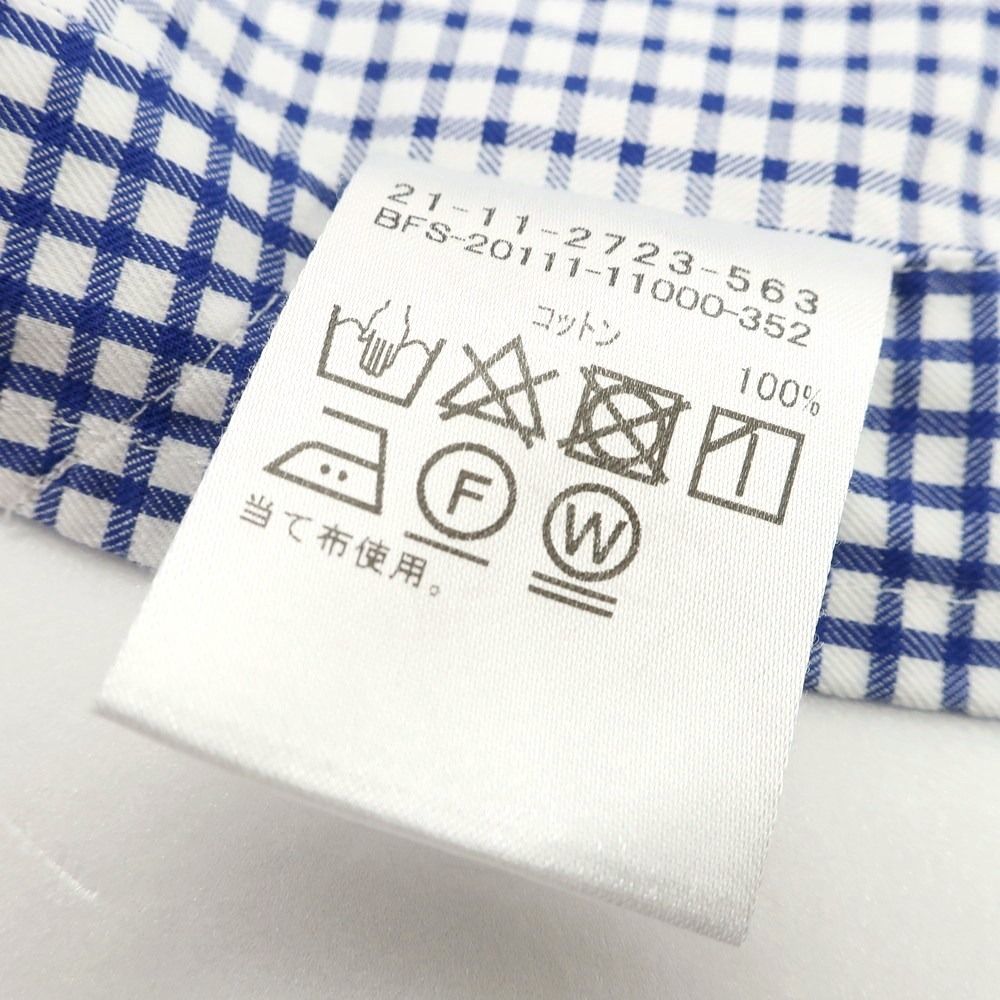 中古】ビームスエフ BEAMS F コットン セミワイドカラー ドレス