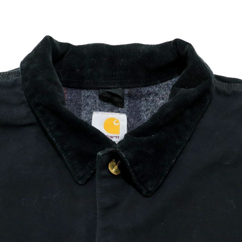 00s Carhartt 裏地ブランケット BLK ミシガンチョアコート ダック
