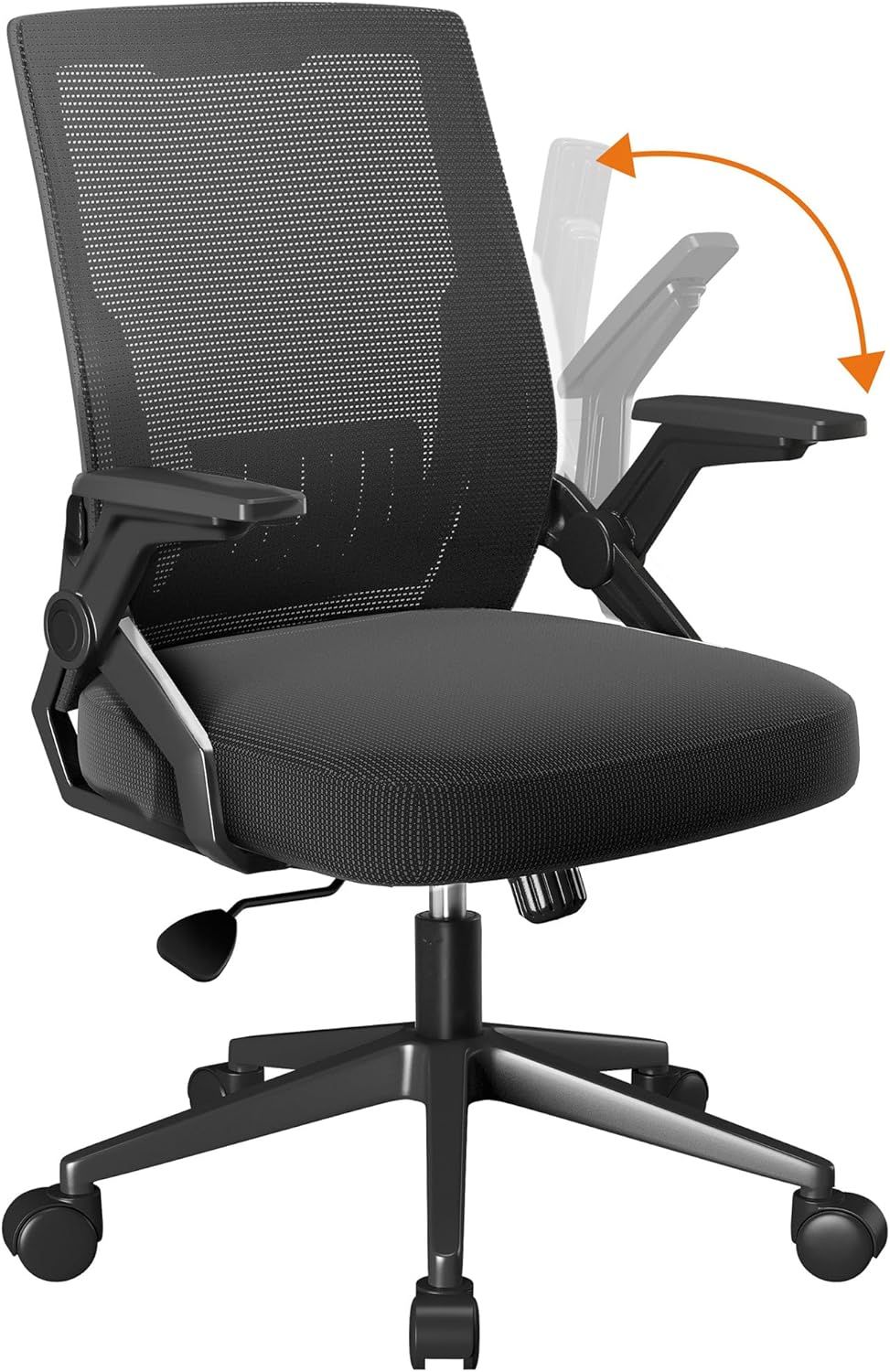 オフィスチェア 椅子 デスクチェア 疲れない人間工学 跳ね上げ式