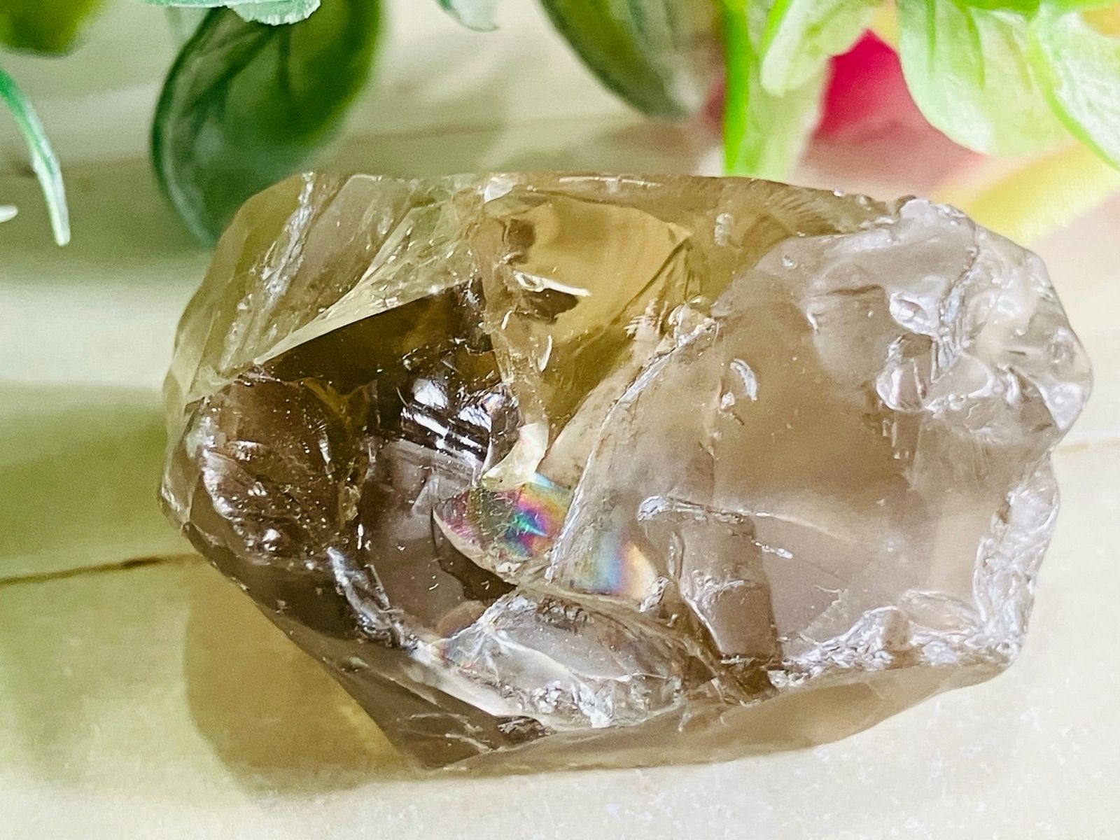 変革の石✨ 虹　オウロヴェルデクォーツ メタモルフォーゼス　ラフストーン　原石 変革の石✨ レインボー オウロヴェルデクォーツ