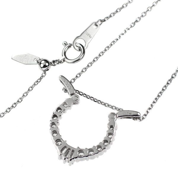PT900/PT850 ダイヤ0.50きらりんラインネックレス ダイヤモンドテニスネックレス ストレート Pt900枠 Pt850(金具