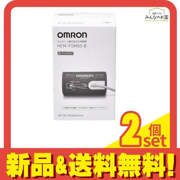 オムロン 血圧計 腕帯 e-フィットカフ HEM-FSM50-B 1個入 2個セット