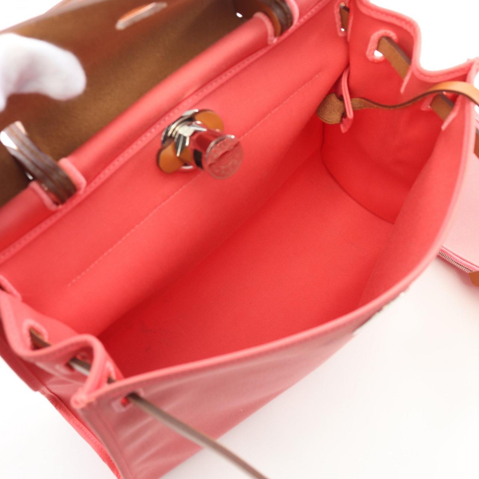 HERMES エルメス エールバッグジップPM ローズアザレ ナチュラル  