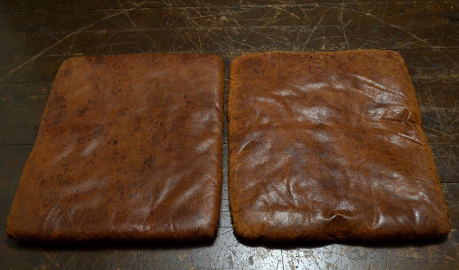 古い革座布団