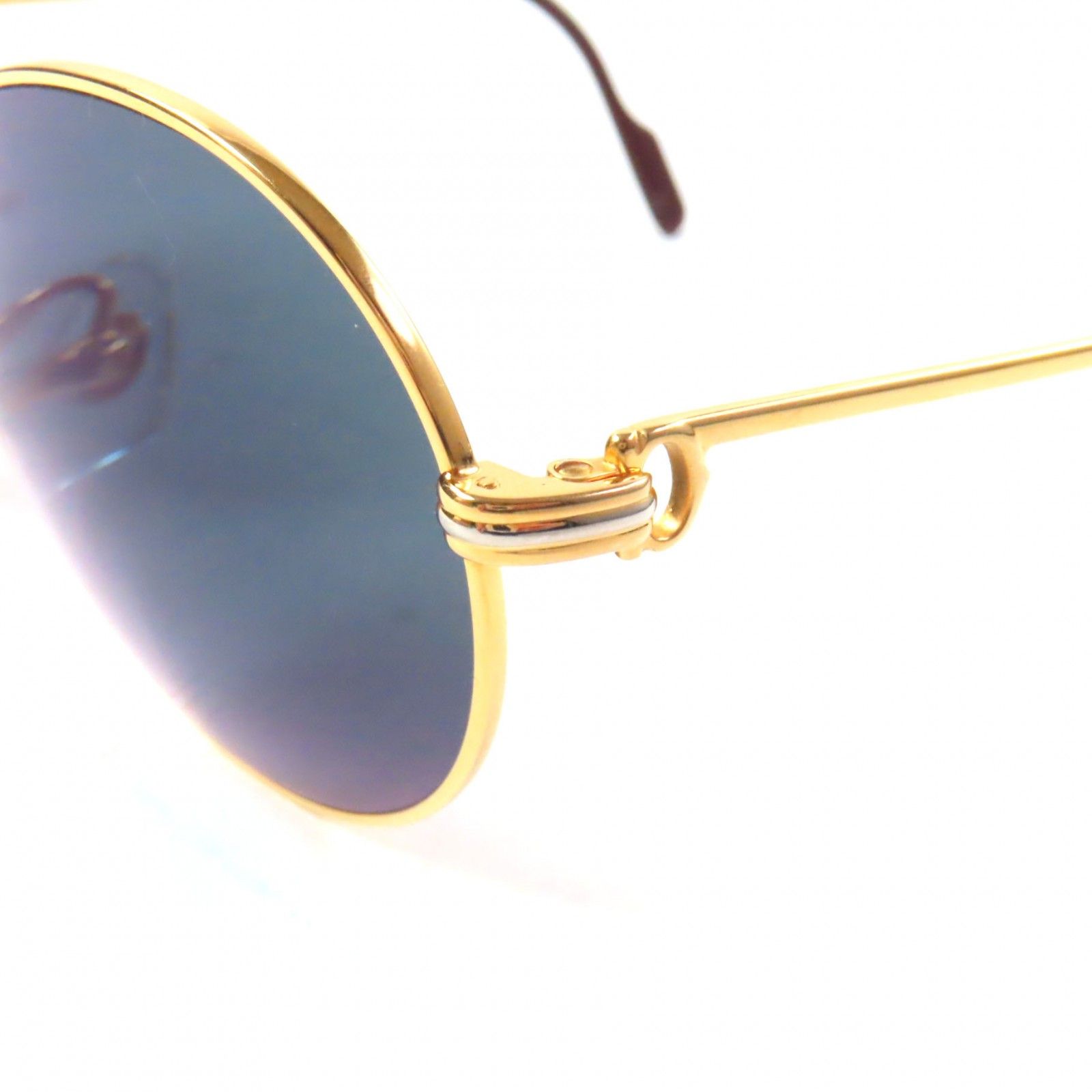 極美品▽Cartier カルティエ トリニティ ロゴ金具 ボストン アイ