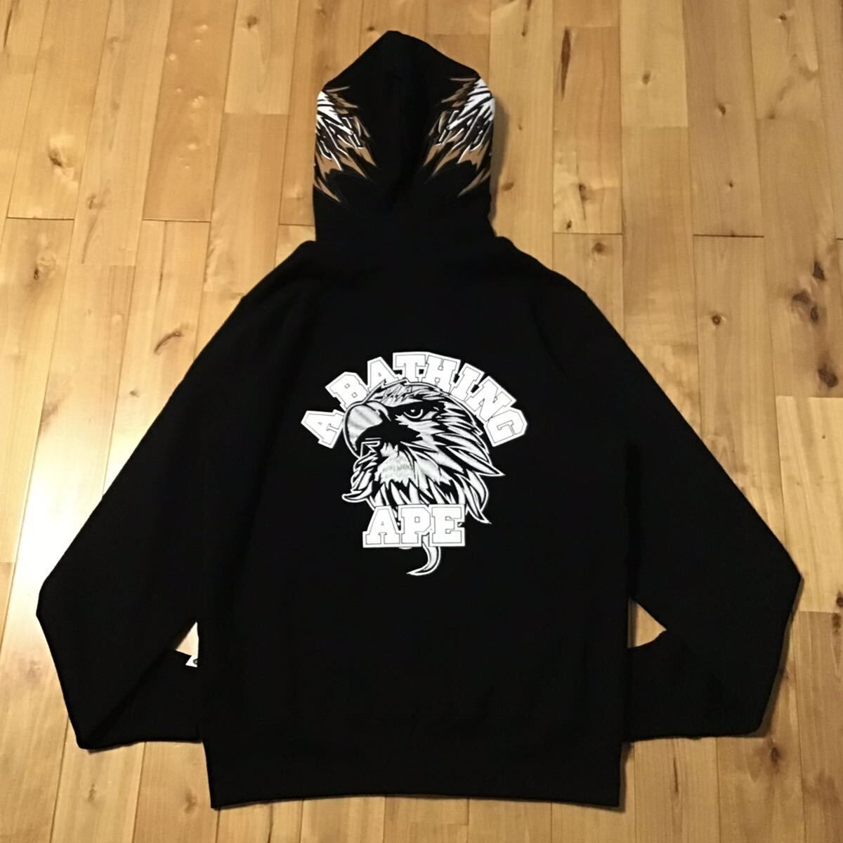 ☆新品☆ EAGLE FULL ZIP HOODIE Lサイズ black a bathing ape BAPE 
