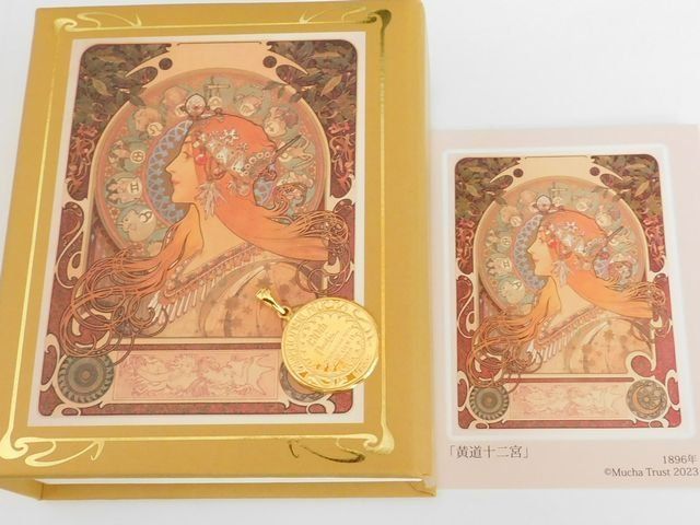 K24 Alphonse Mucha アルフォンス・ミュシャ □ 純金 イエロー K24 Alphonse Mucha アルフォンス・ミュシャ □ 純金 イエロー