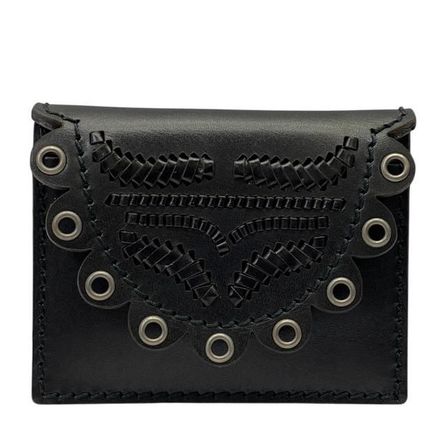 Yves Saint Laurent 名刺入れ 黒 レザー　イヴ・サンローラン Yves Saint Laurent サンローラン カードケース/名刺入れ YSL