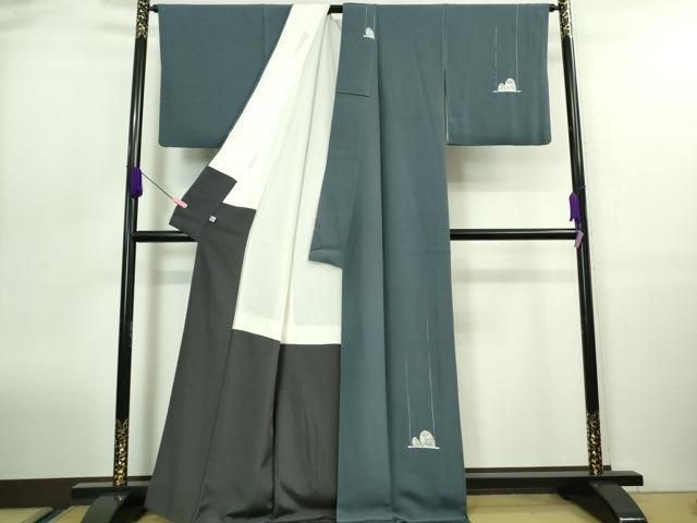 平和屋着物○世界的人形師 辻村寿三郎 ジュサブロー 付下げ うさぎ 兎