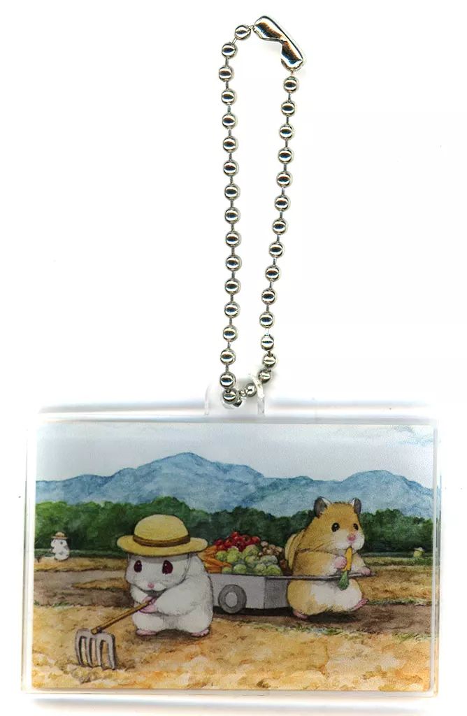 ハムスター キーホルダー セット 中古】キーホルダー ハムスター(農作業) アクリルキーホルダー