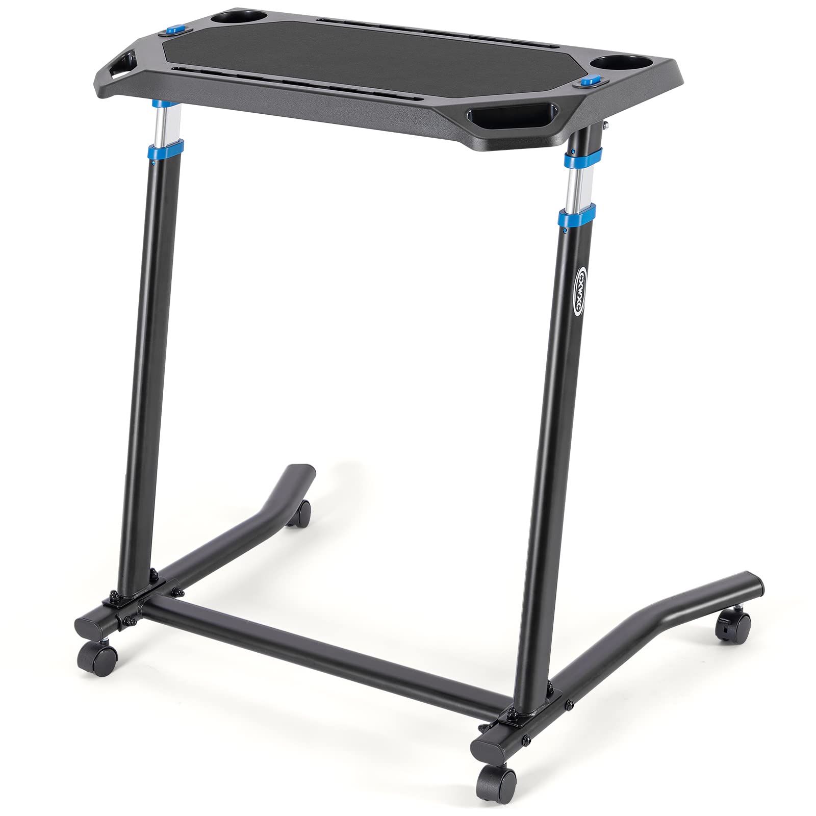 【新着商品】CXWXC サイクルトレーナー用 上下昇降式 デスク 4段階高さ調節 キャスター付き トレーニングデスク (TY-DNJ003)