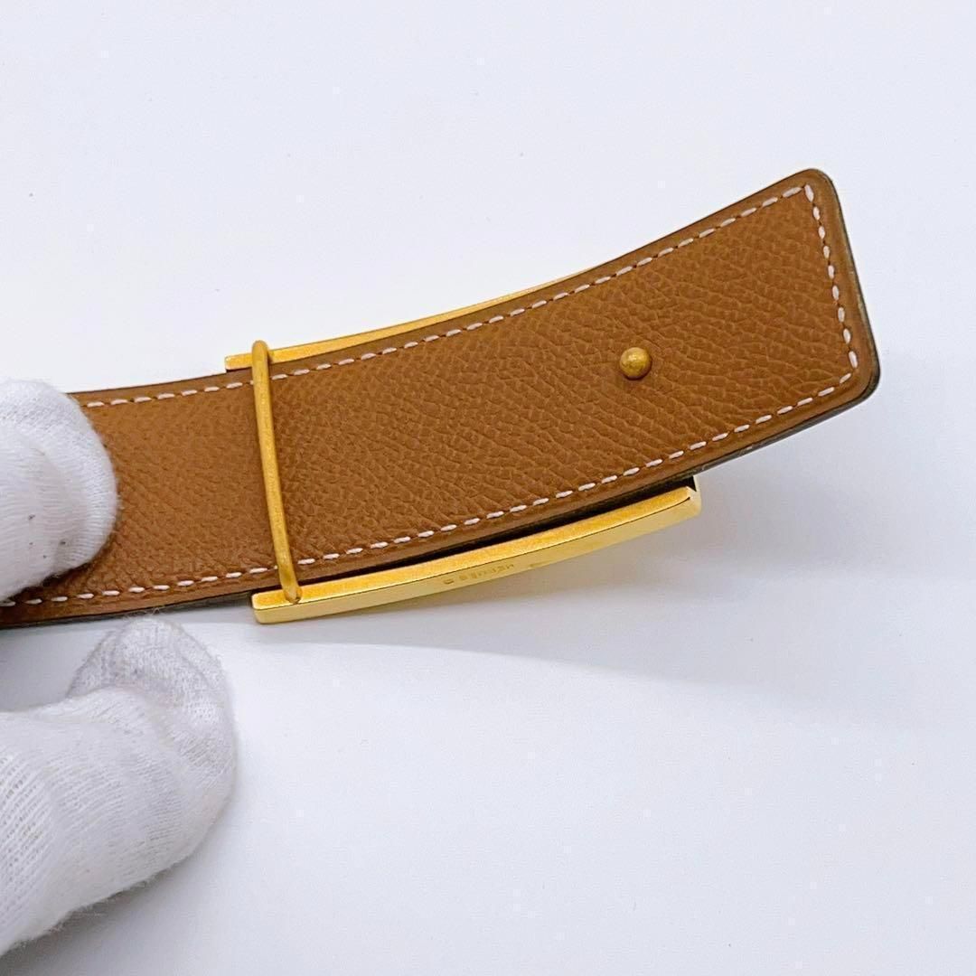 エルメス ホースキット リバーシブルベルト 黒×ゴールド GD金具 - メルカリ