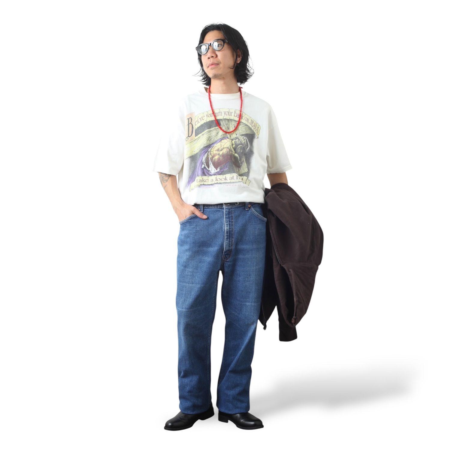希少 90s USA製 Levi's 517 フレアデニム オレンジタブ W40 90s Levi's 517 フレア デニム パンツ オレンジタブ USA製
