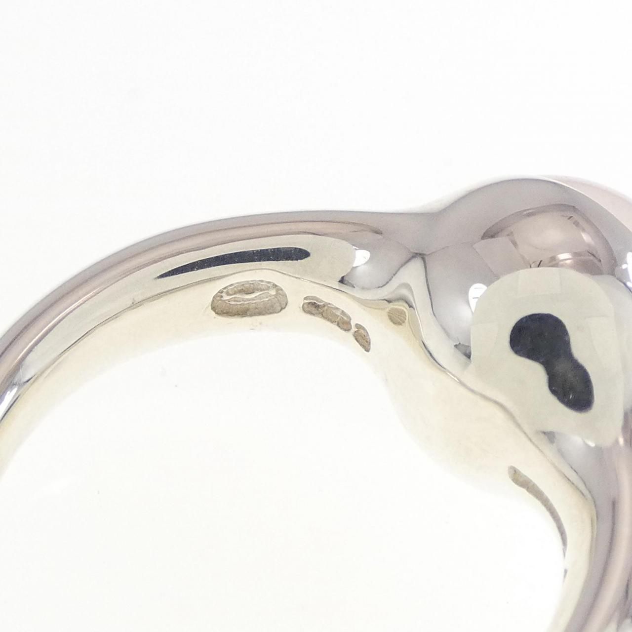 ジョージ・ジェンセン　ローズクォーツリング Georg Jensen - 希少美品 ジョージジェンセン ローズクォーツ 51