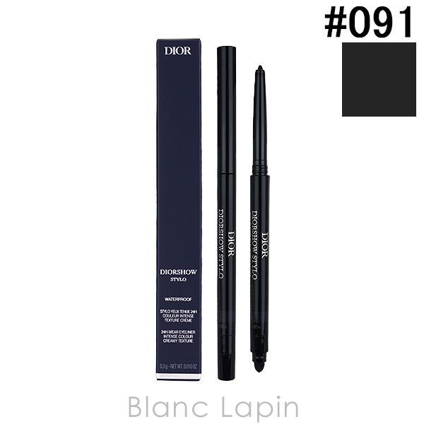 クリスチャンディオール Dior ディオールショウスティロウォータープルーフ #091 マット ブラック 0.3g [703611]〔メール便発送〕