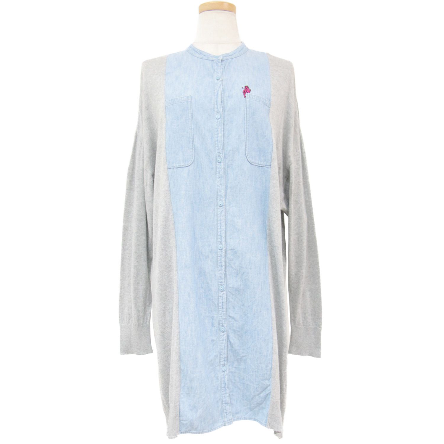 HYSTERIC GLAMOUR ヒステリックグラマー カーディガン ニット グレー 