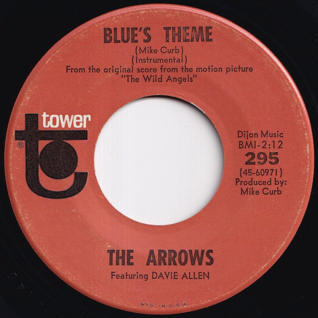 Arrows, Davie Allen Blue's Theme / Bongo Party Tower US 295