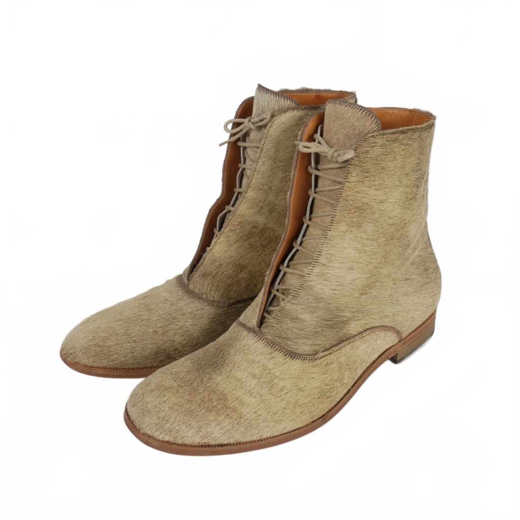 マルタンマルジェラ Martin Margiela 14AW ハラコ レースアップブーツ