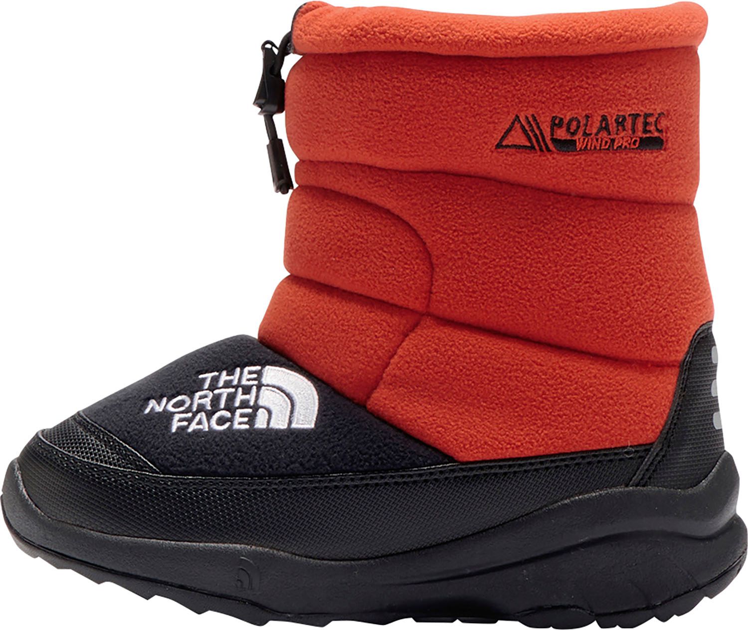 ザ ノース フェイス THE NORTH FACE アウトドア キッズ ヌプシ ブーティ VII ポーラーテック K Nuptse Bootie VII POLARTEC 子供 男の子 女の子 アウトドアシューズ ブーツ OK TNFオレンジ×TNFブラック