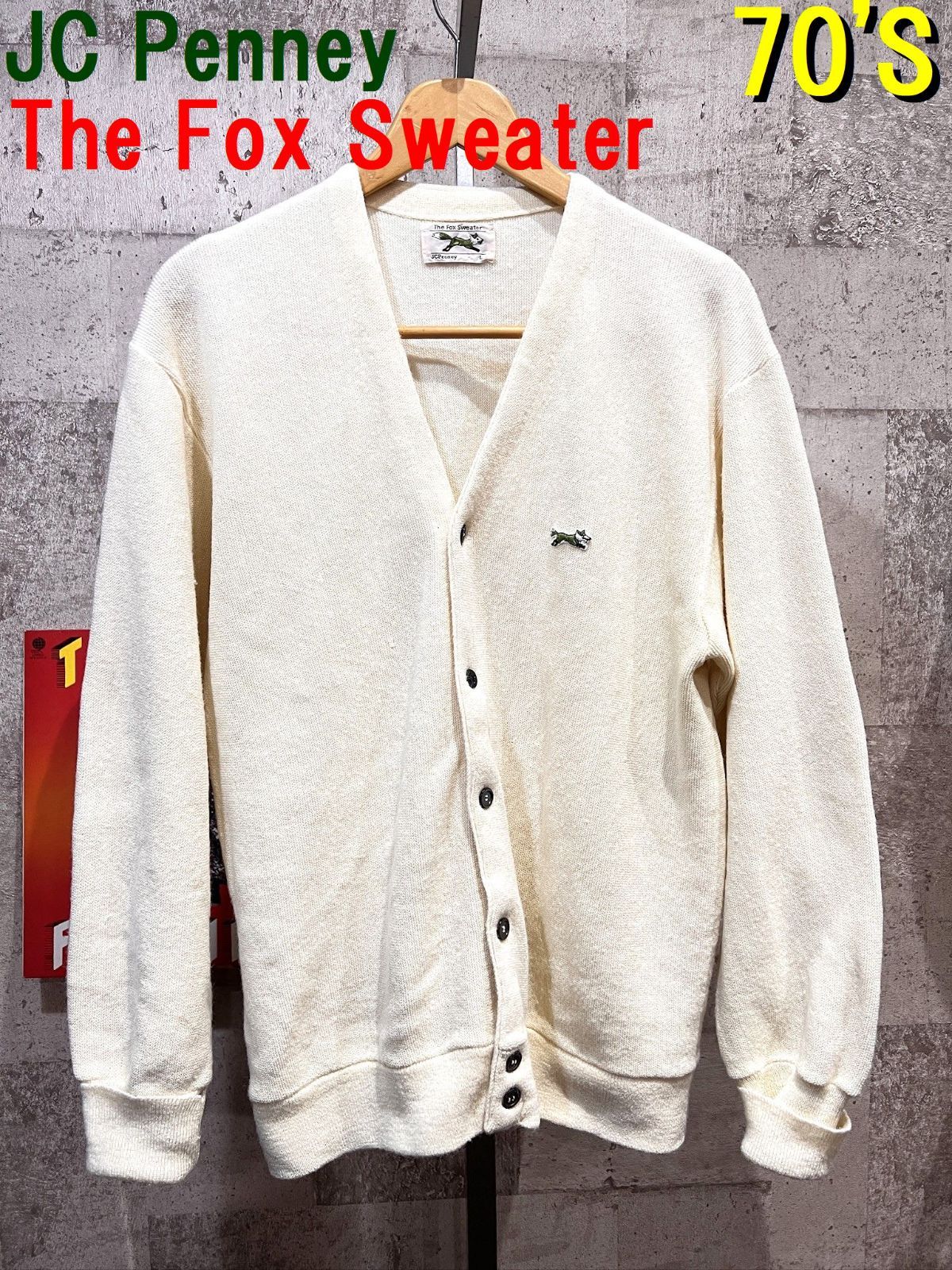 80s JCPenney The Fox Sweater カートコバーン着用 カート