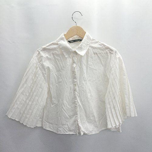 ◇ ⊂ ZARA ザラ 長袖 ブラウス カットソー サイズM ホワイト