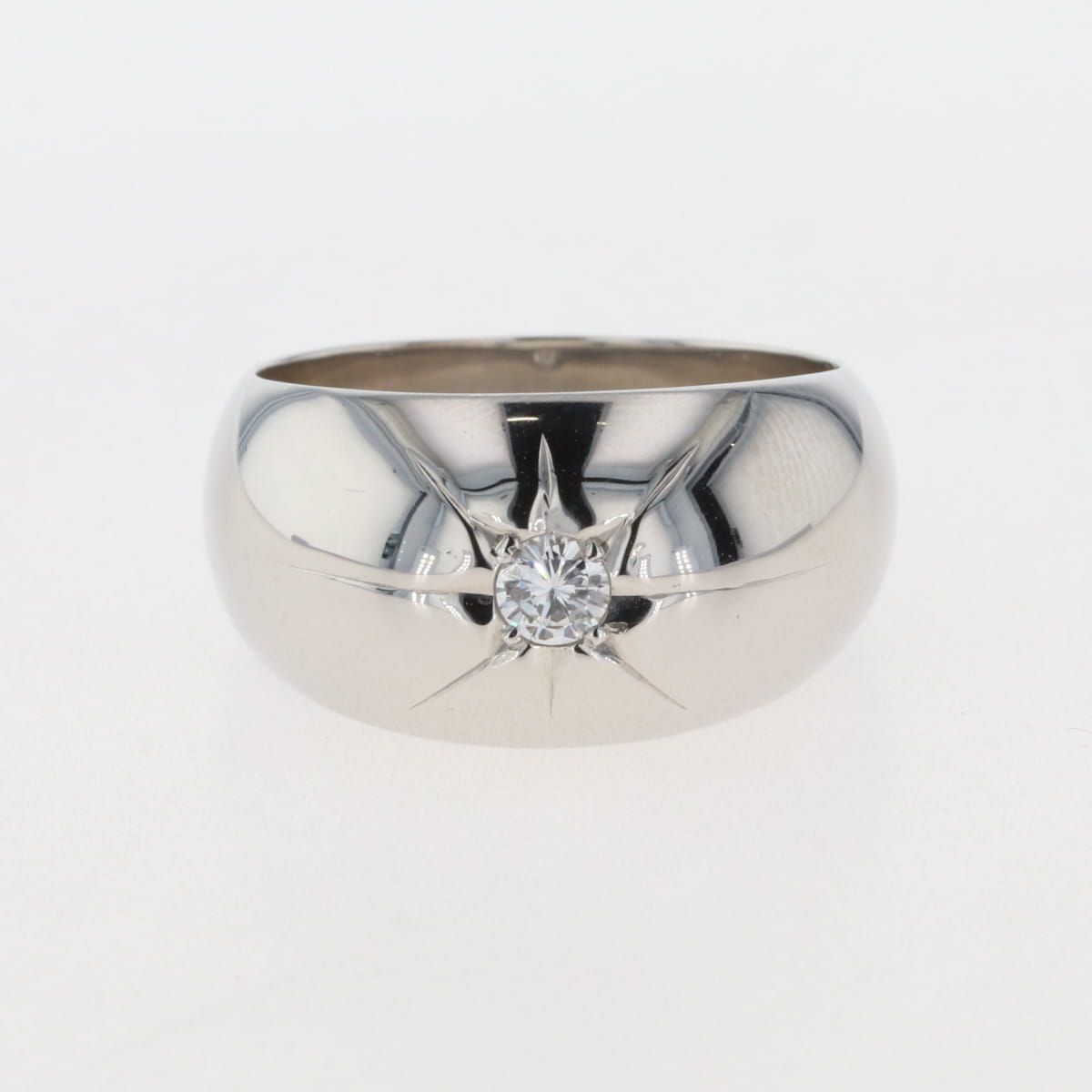メレダイヤ デザインリング プラチナ 指輪 リング 19号 Pt900 