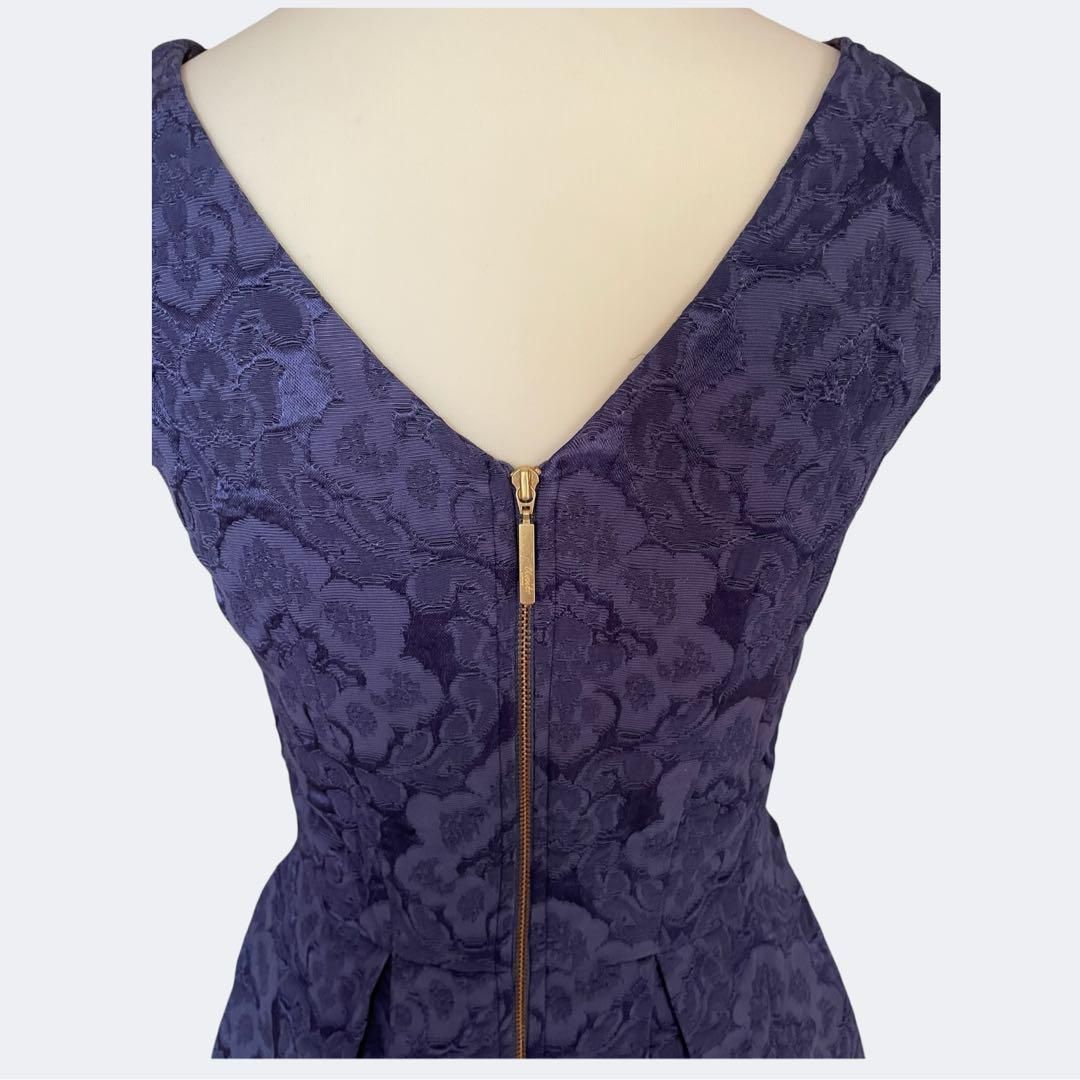 ジャガード紫ネイビーフ