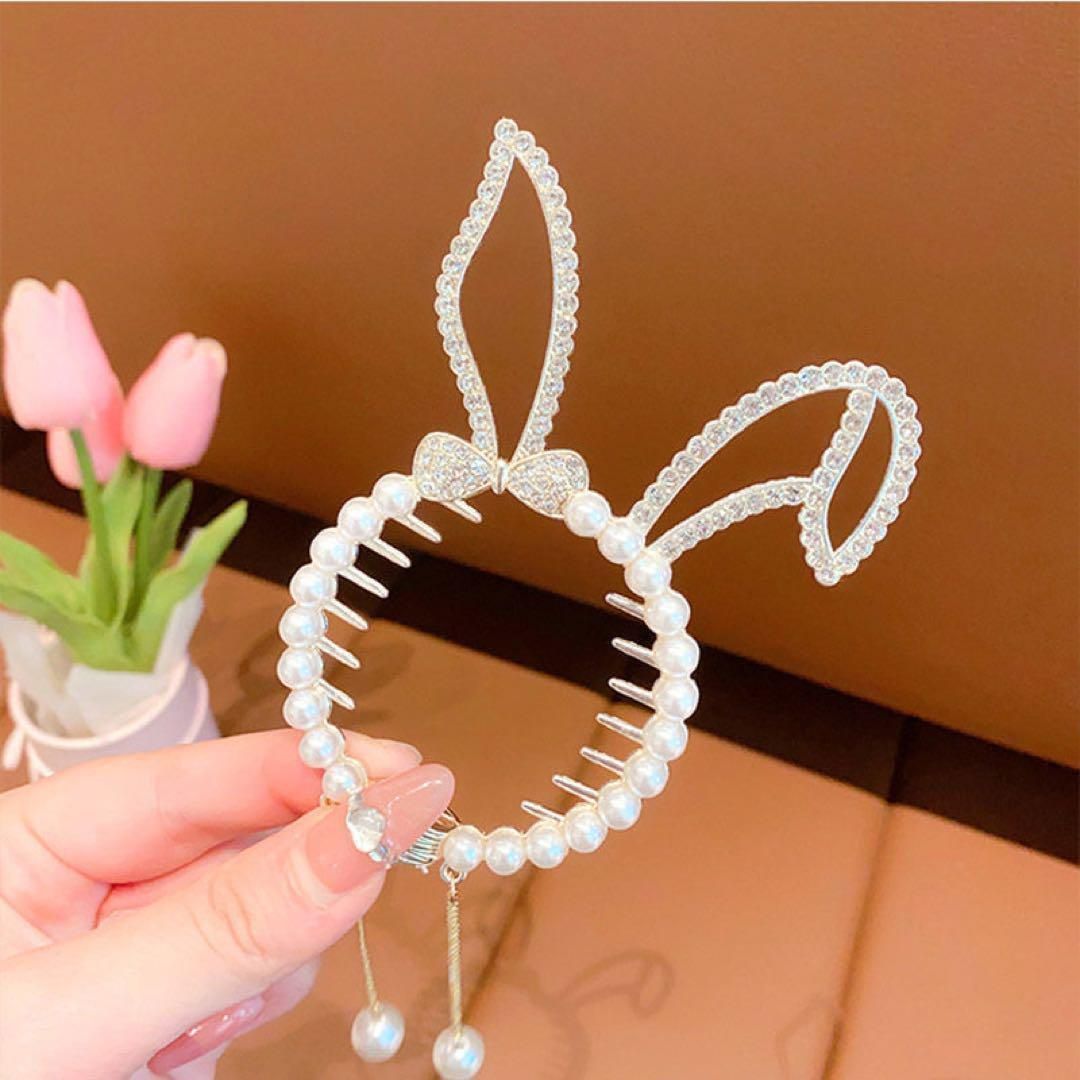 子ども用 ヘアゴム 可愛い うさぎ ヘアピン ヘアアクセサリー