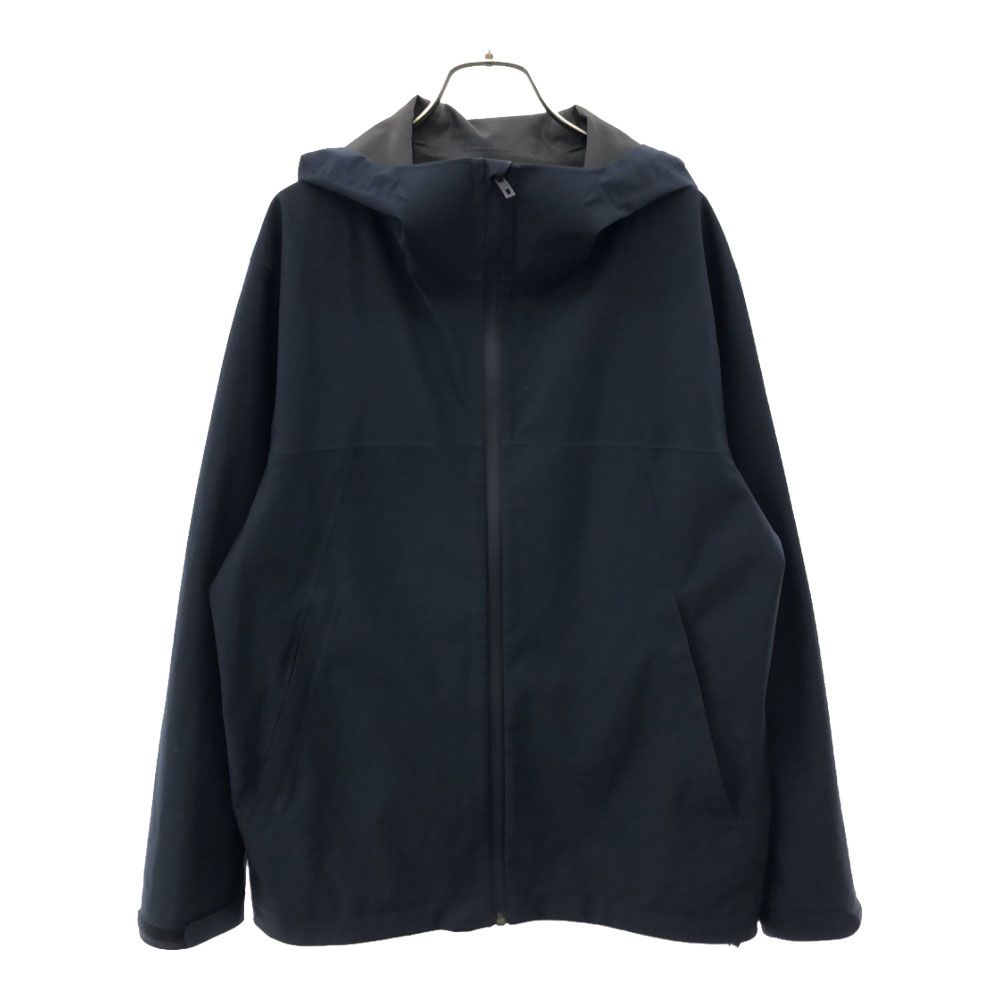 ユニクロ 長袖 ブロックテック パーカー M ネイビー UNIQLO 311