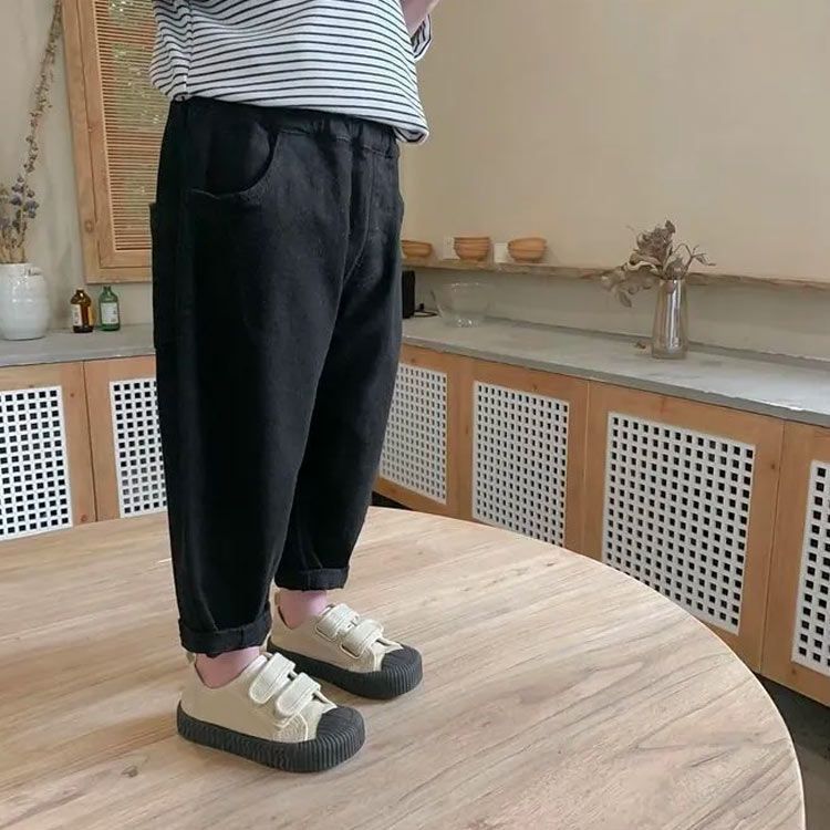 チノパンツ おしゃれ 綿 男の子 カジュアル 幼児 ロングパンツ シェフパンツ 春 韓国子供服 ボトムス コットン 秋冬 キッズ ナチュラル サルエルパンツ テーパードパンツ ゆったり yskma 605069
