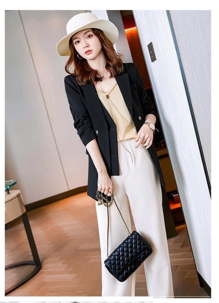 テーラードジャケット レディース スーツジャケット 羽織れ ダブル フォーマルスーツ フォーマル オフィス 春秋 長袖 ダブルジャケット ゆったり トップス アウター カジュアル ブレザー オータムジャケット 通勤 OL ビジネス 体型カバー xishi31 GULLKHAN_COM