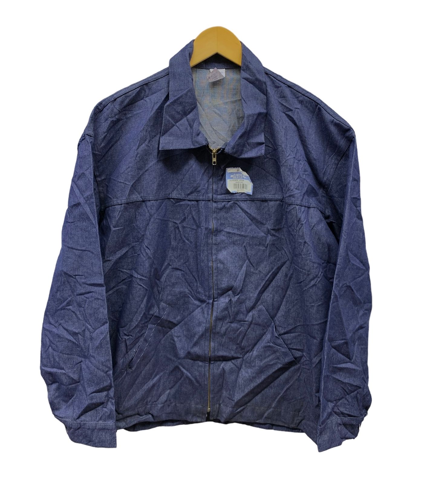 フランス製 BARBE BLEUE デニムワークジャケット aileeジッパー 80s 