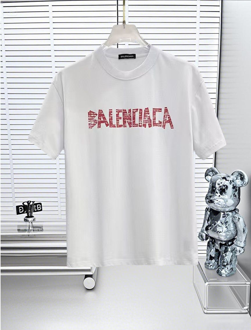 バレンシアガ Tシャツ バレンシアガ 612965 TIV47 リアルバレンシアガプリントTシャツ