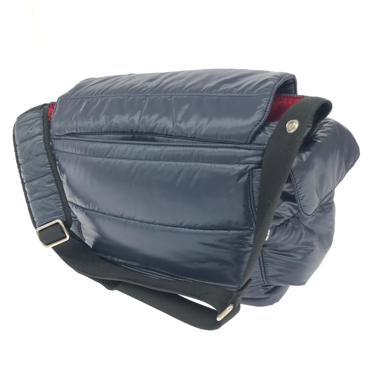 良好 MONCLER モンクレール マザーズバッグ ショルダーバッグ ネイビー 