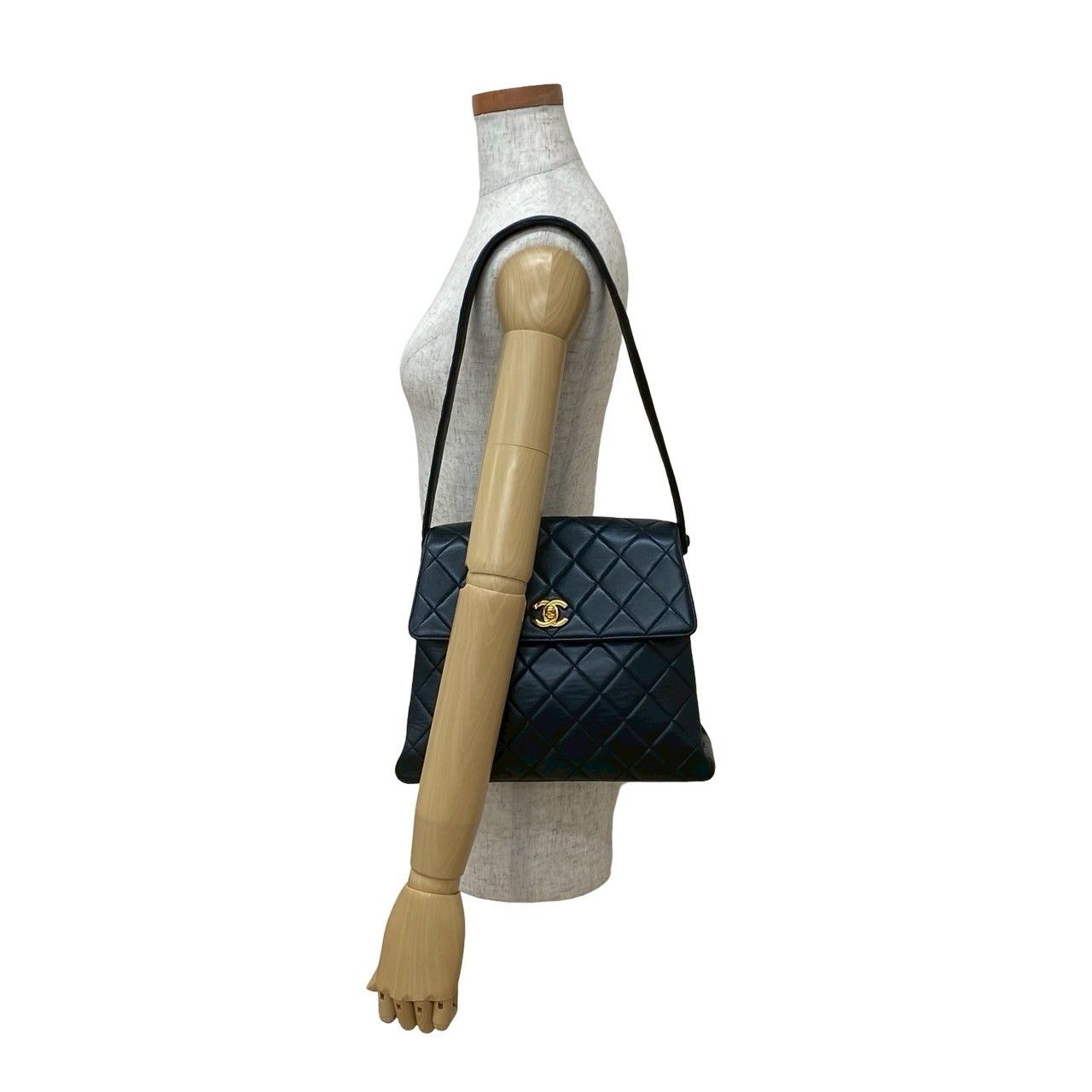 【美品】CHANEL シャネル ラム バレッタ ココマーク ヴィンテージ e59188g.jpg