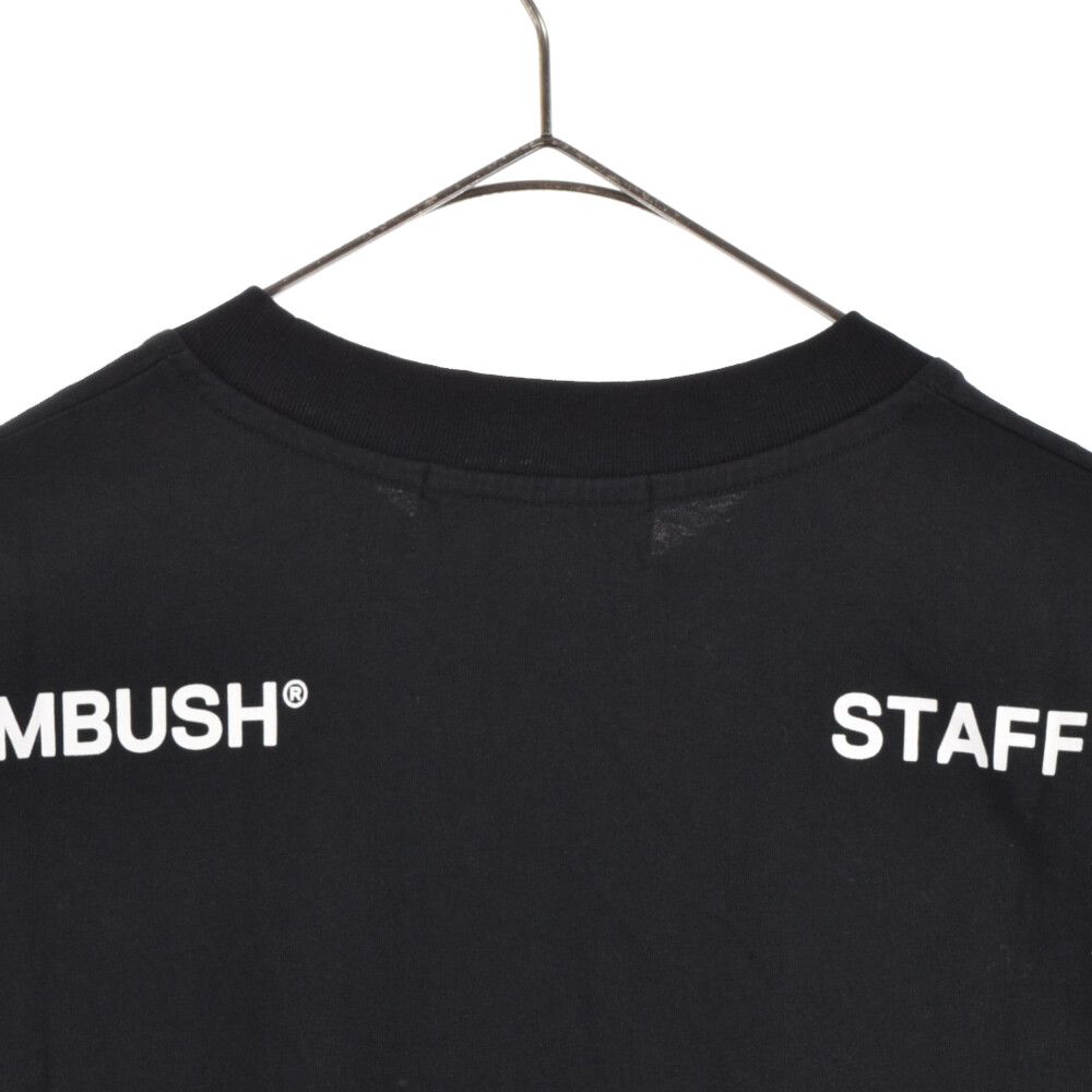 AMBUSH (アンブッシュ) STAFF ロゴプリント コットン半袖Tシャツ 