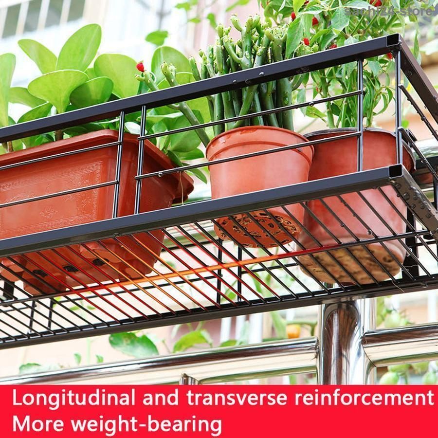 植物コンテナバルコニーハンギングフラワーラックスタンド レールプランターバスケット屋外用ポット