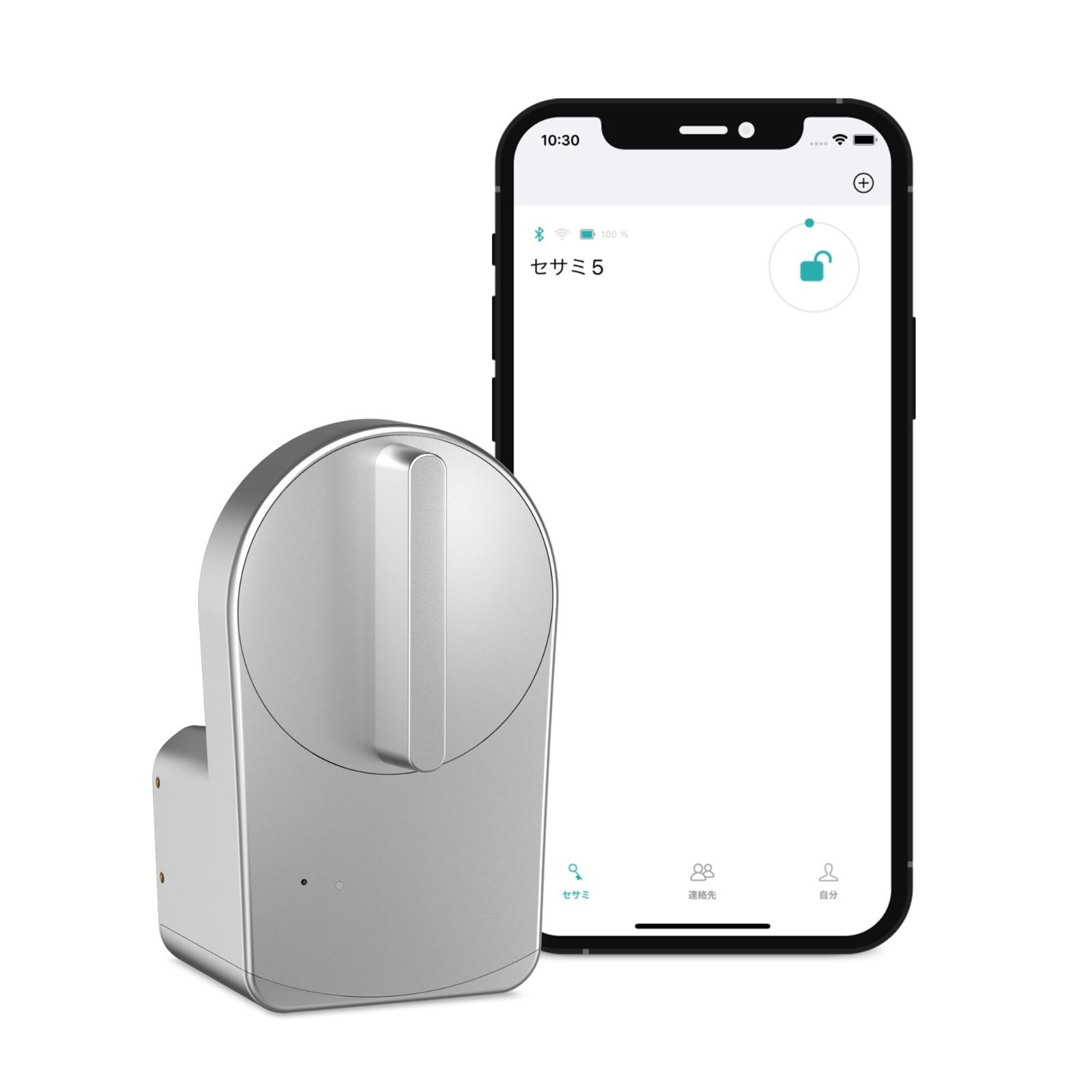 オートロック 鍵 玄関 セサミ5 スマホで操作 SESAME5 シルバー スマートキー Alexa スマートロック HOUSE Google 上位モデル キャンディハウス CANDY
