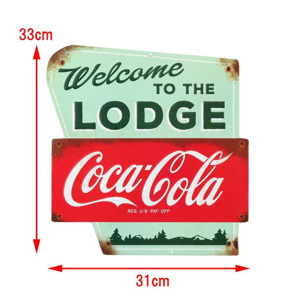 ヴィンテージCoca-Cola fish tail ブリキ看板