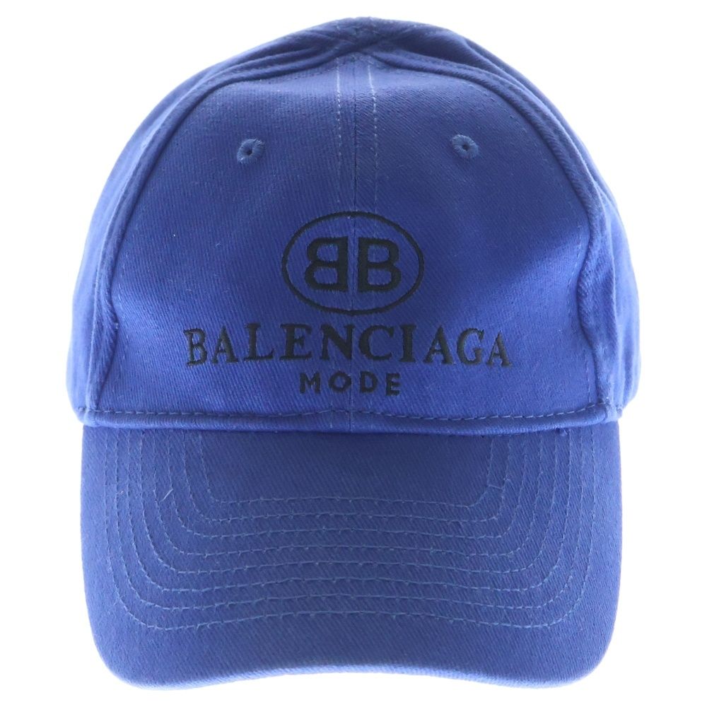 バレンシアガ ロゴキャップ ブルー BALENCIAGA (バレンシアガ) BB LOGO MODE CAP BLUE フロントロゴ