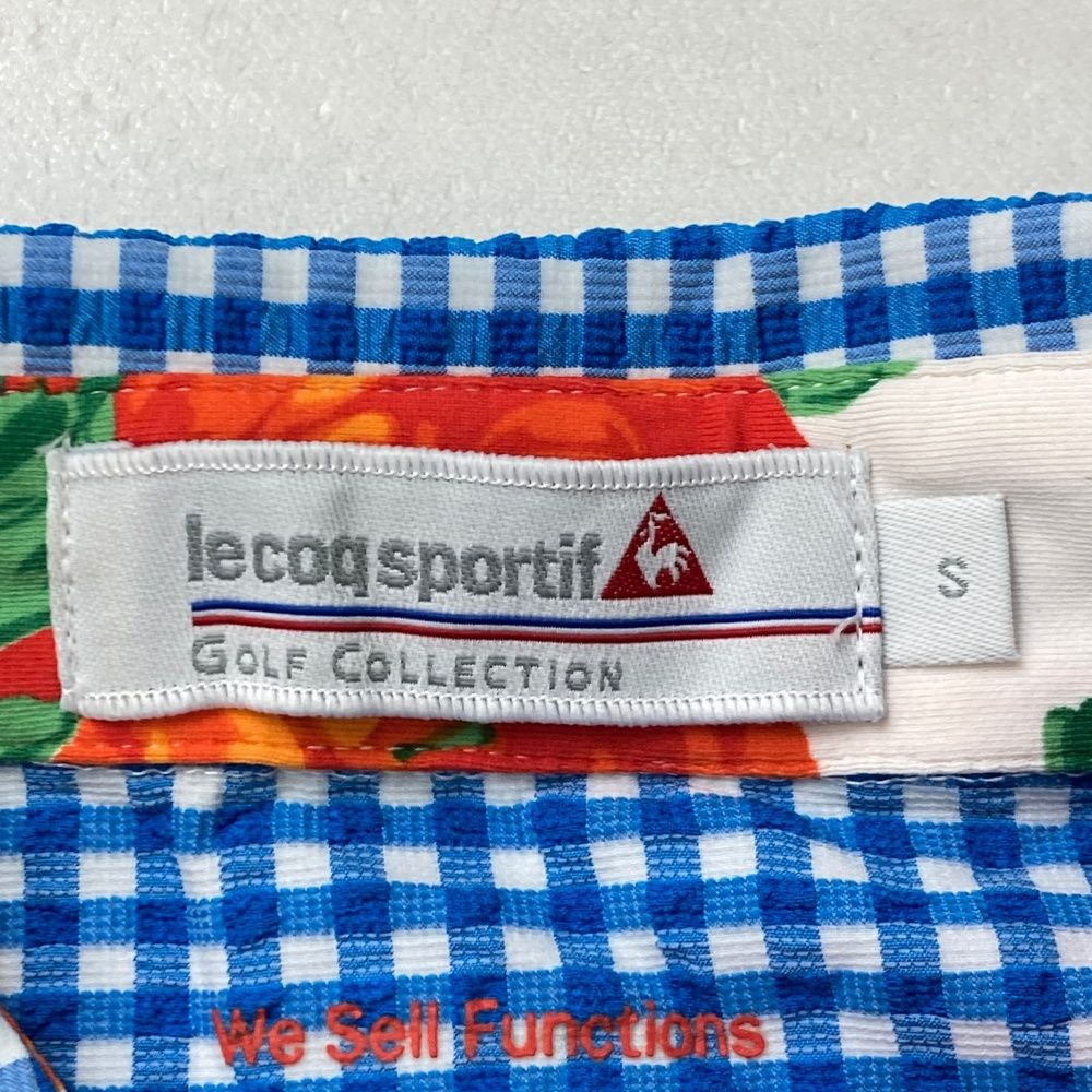 サイズ：S LE COQ GOLF ルコックゴルフ ; 半袖シャツ チェック柄