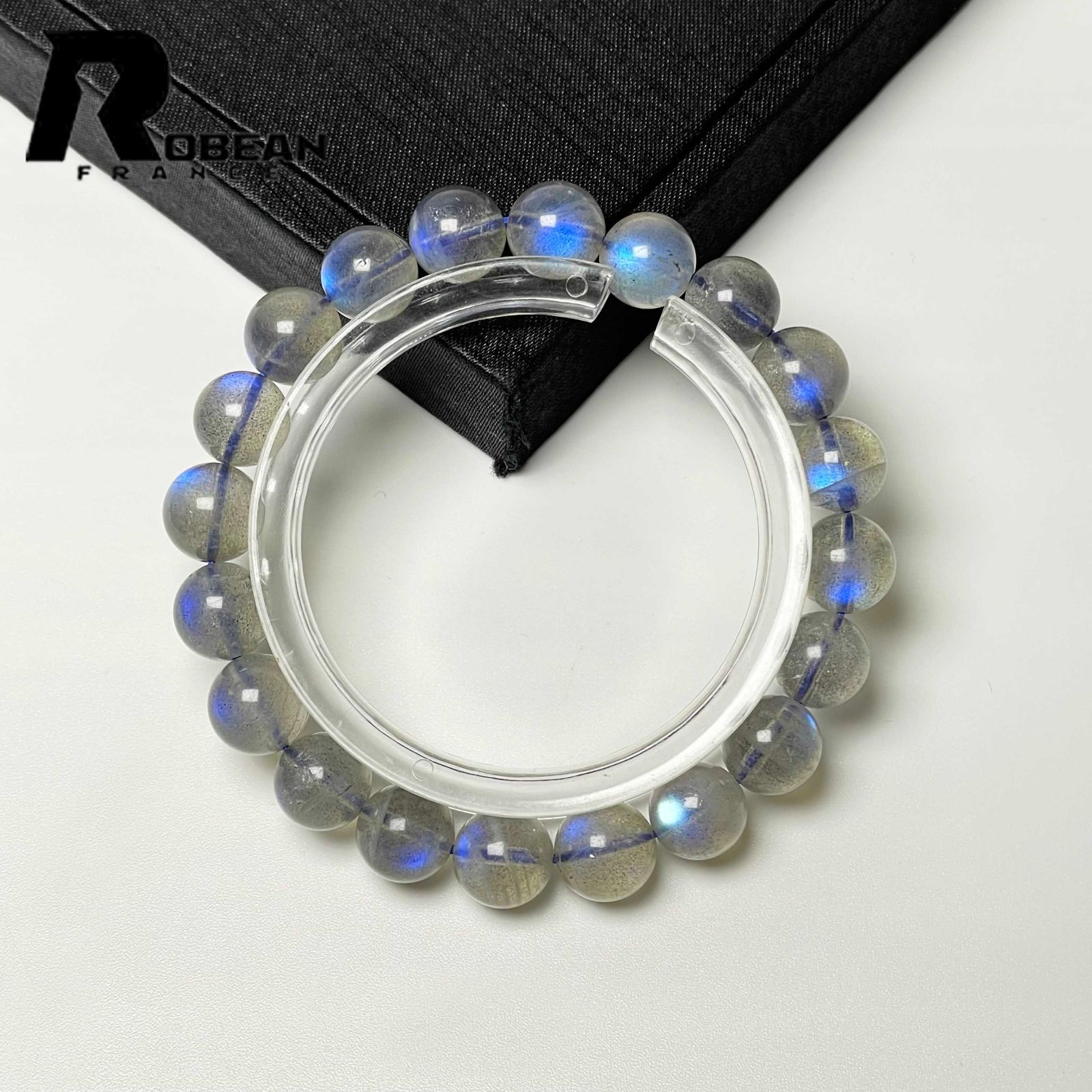 EU製 定価10万円 ROBEAN ブルーラブラドライト パワーストーン ブレスレット アクセサリー 幸運 開運 浄化 プレゼント9.8-10.2mm M1023831