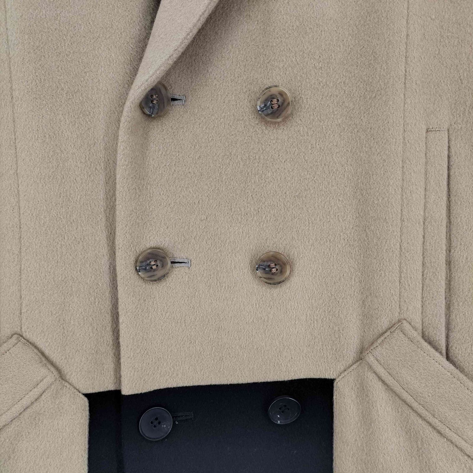 アンデコレイテッドマン undecorated MAN バイカラーウールチェスター