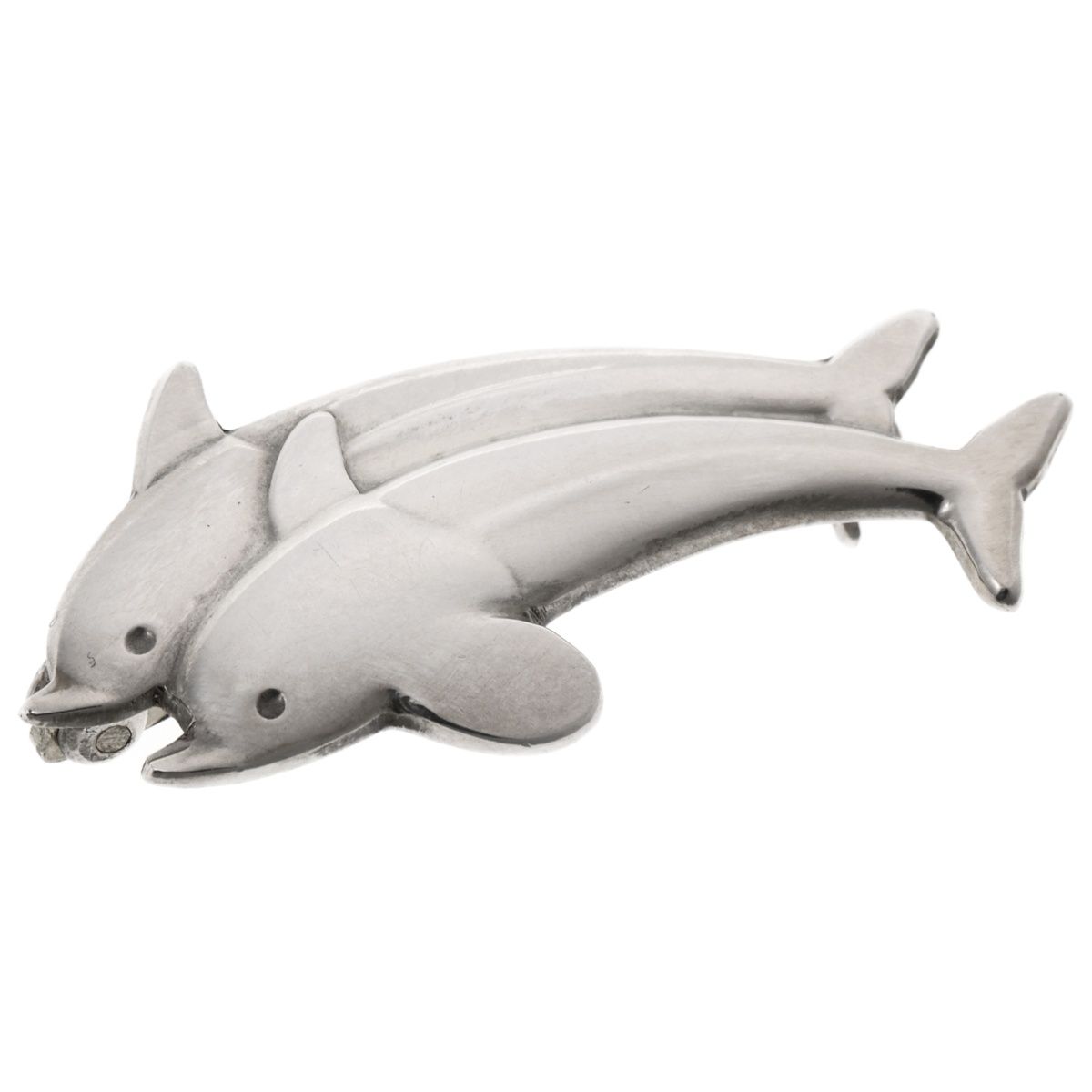 【特売バーゲン】 ジョージジェンセン GEORG JENSEN ブローチ Sv.925 317B ドルフィン A-157967