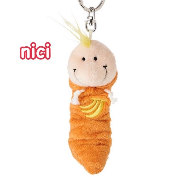 ニキ　いもむしキーホルダー　18個まとめ売り NICI ニキ キーリング いもむし レインボー ブルー 限定品