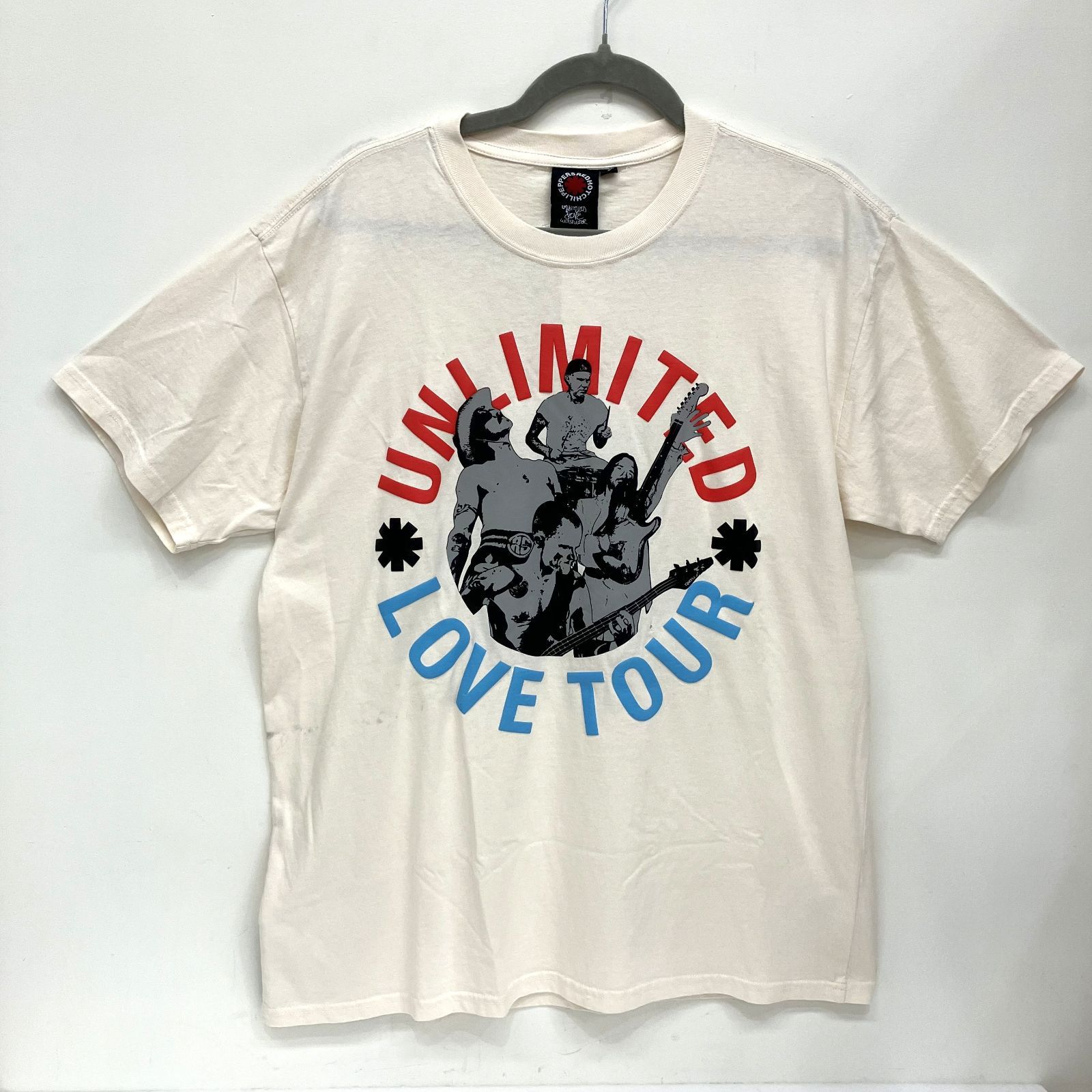 未使用品】RED HOT CHILI PEPPERS レッチリ 2023 UNLIMITED LOVE WORLD TOUR Tシャツ Lサイズ -  メルカリ